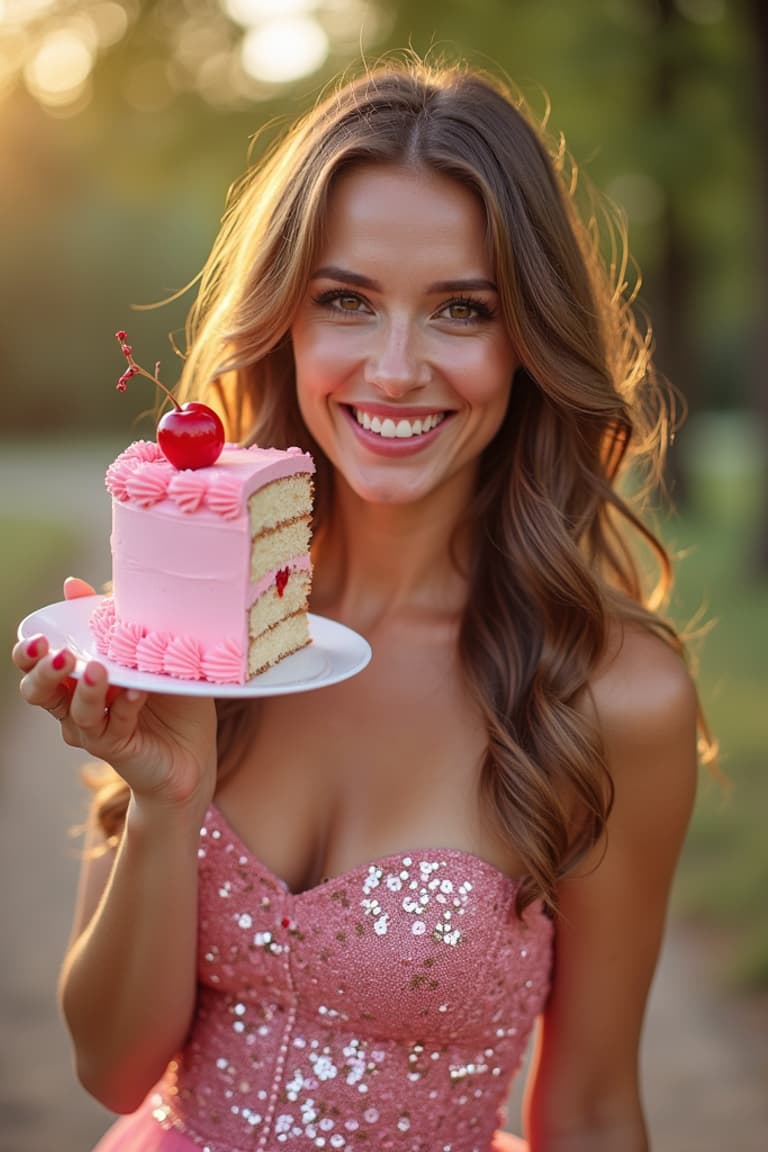 Pink Birthday Picnic AI Photography