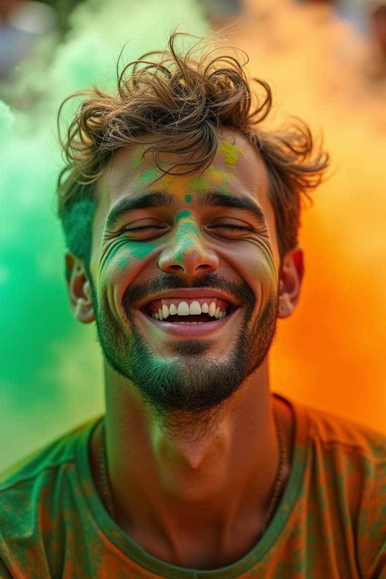 Holi Festival AI Photography
